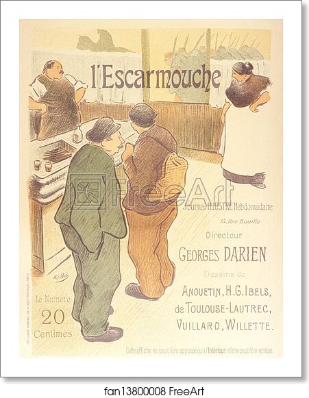 Free art print of Le journal illustré "l'Escarmouche". by Henri-Gabriel Ibels