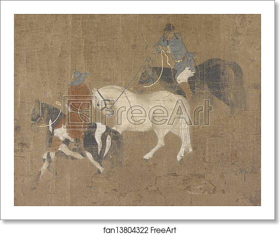 Free art print of Riders Leading a White Horse by Zhao Mengfu Free art print of Riders Leading a White Horse by Zhao Mengfu