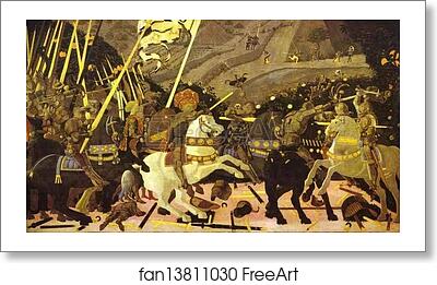 Free art print of Battle of San Romano by Paolo Uccello