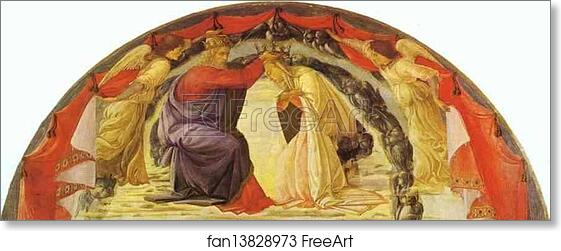 Free art print of The Coronation of the Virgin by Filippino Lippi