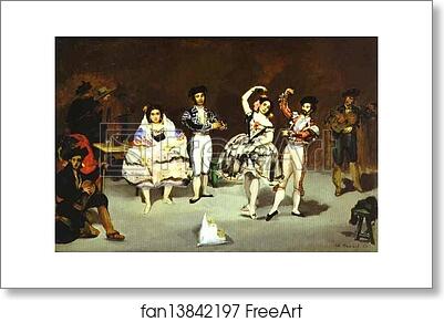 Free art print of The Spanish Ballet by Edouard Manet