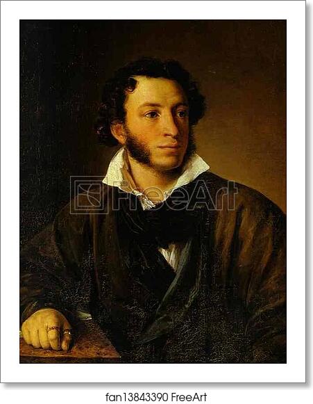 Free art print of Portrait of Alexander Pushkin by Vasily Tropinin