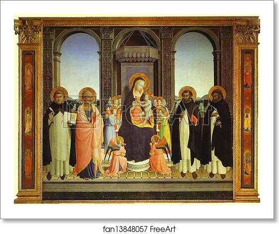 Free art print of Fiesole Triptych by Fra Angelico Free art print of Fiesole Triptych by Fra Angelico