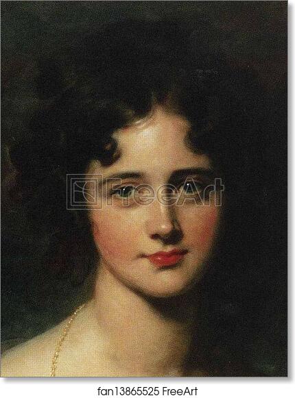 Free art print of Rosamund Hester Elizabeth Croker (1810-1906). Detail by Sir Thomas Lawrence