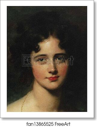 Free art print of Rosamund Hester Elizabeth Croker (1810-1906). Detail by Sir Thomas Lawrence