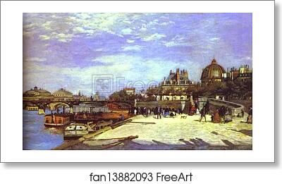 Free art print of The Pont des Arts, Paris by Pierre-Auguste Renoir