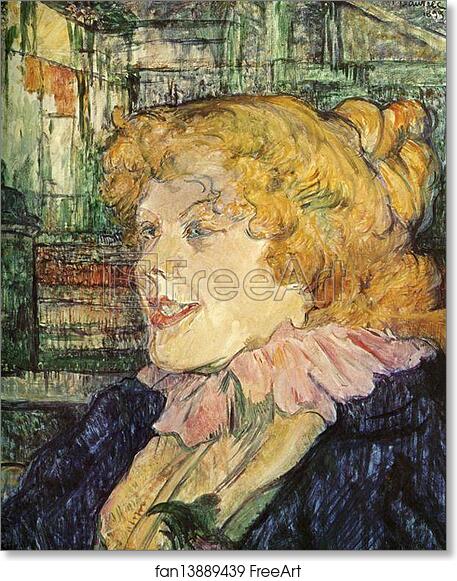 Free art print of The English Barmaid at the Star in Le Havre by Henri De Toulouse-Lautrec