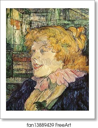 Free art print of The English Barmaid at the Star in Le Havre by Henri De Toulouse-Lautrec