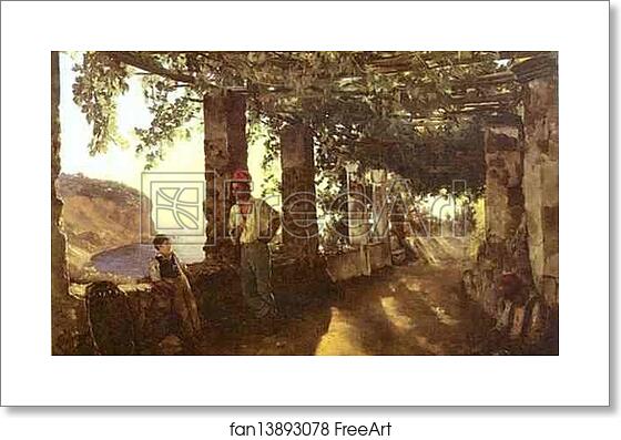 Free art print of Terrace on the Seashore by Sylvester Shchedrin