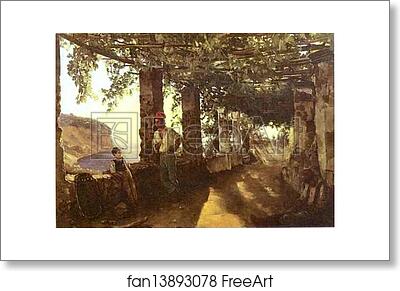 Free art print of Terrace on the Seashore by Sylvester Shchedrin