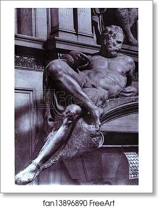 Free art print of Tomb of Lorenzo de' Medici. Detail. Dusk by Michelangelo Free art print of Tomb of Lorenzo de' Medici. Detail. Dusk by Michelangelo