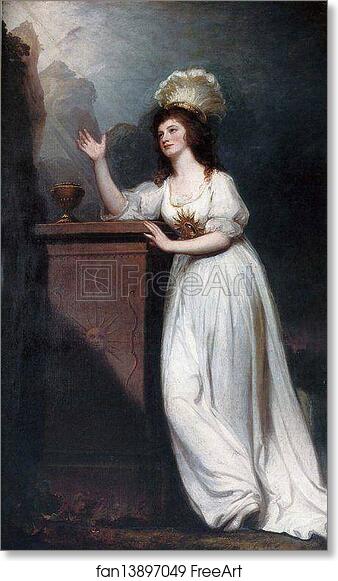 Free art print of Lady Godfrey Webster by George Romney