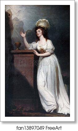 Free art print of Lady Godfrey Webster by George Romney