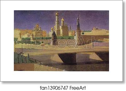 Free art print of View of the Kremlin from the Zamoskvorechye District by Arkhip Kuinji