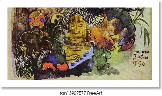 Free art print of Musique barbare by Paul Gauguin Free art print of Musique barbare by Paul Gauguin