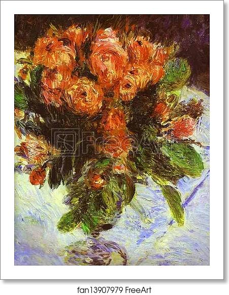 Free art print of Roses by Pierre-Auguste Renoir Free art print of Roses by Pierre-Auguste Renoir
