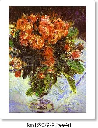 Free art print of Roses by Pierre-Auguste Renoir