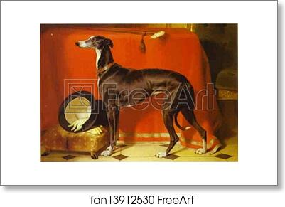 Free art print of Eos, A Favorite Greyhound, the Property of H.R.H. Prince Albert by Sir Edwin Landseer