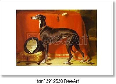 Free art print of Eos, A Favorite Greyhound, the Property of H.R.H. Prince Albert by Sir Edwin Landseer Free art print of Eos, A Favorite Greyhound, the Property of H.R.H. Prince Albert by Sir Edwin Landseer