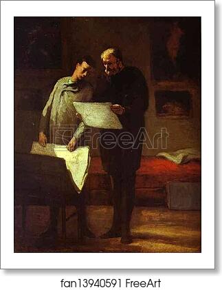 Free art print of Advice to a Young Artist by Honoré Daumier