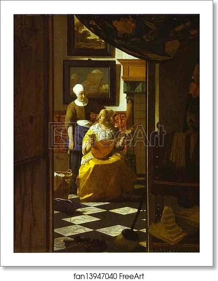 Free art print of The Love Letter by Jan Vermeer Free art print of The Love Letter by Jan Vermeer