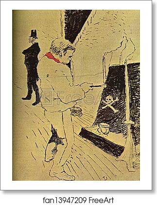 Free art print of The Last Drop by Henri De Toulouse-Lautrec
