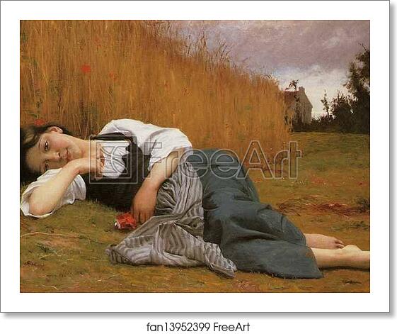 Free art print of Rest in Harvest by William-Adolphe Bouguereau Free art print of Rest in Harvest by William-Adolphe Bouguereau