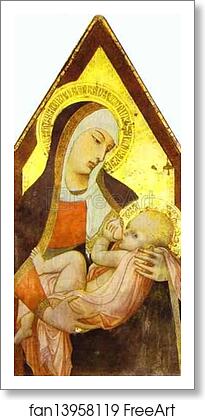 Free art print of Madonna of the Milk by Ambrogio Lorenzetti