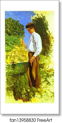 Free art print of Louis Auriol Fishing by Frédéric Bazille Free art print of Louis Auriol Fishing by Frédéric Bazille