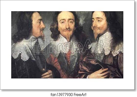 Free art print of Charles I, King of England, from Three Angles by Sir Anthony Van Dyck