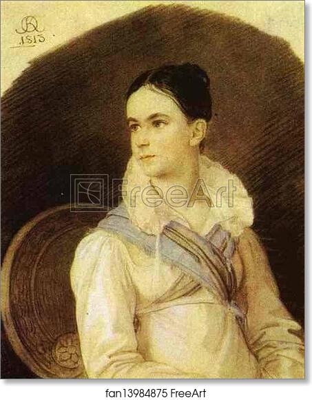 Free art print of Portrait of N. V. Kochubey by Orest Kiprensky