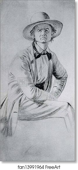 Free art print of Study of Spectator for the Stump Orator by George Caleb Bingham