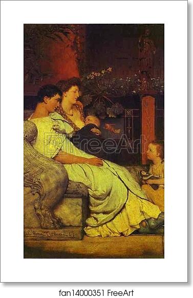 Free art print of A Roman Family by Sir Lawrence Alma-Tadema