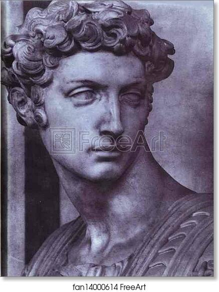 Free Art Print Of Tomb Of Giuliano De Medici Detail Giuliano De Medici By Michelangelo 1526 1531 Marble Medici Chapel San Lorenzo Florence Italy Freeart Fan