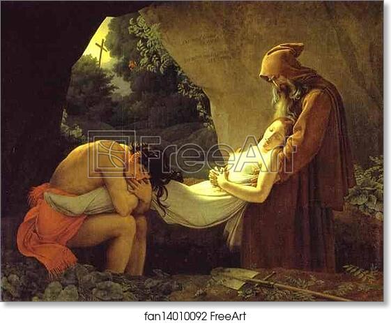 Free art print of . The Burial of Atala by Anne-Louis Girodet De Roussy-Trioson