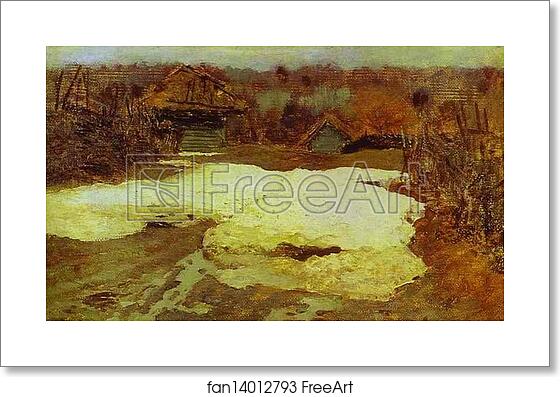Free art print of The Last Snow. Savvina Sloboda by Isaac Levitan Free art print of The Last Snow. Savvina Sloboda by Isaac Levitan