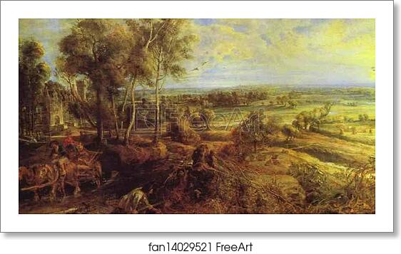 Free art print of Landscape with the Château Steen by Peter Paul Rubens Free art print of Landscape with the Château Steen by Peter Paul Rubens