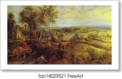 Free art print of Landscape with the Château Steen by Peter Paul Rubens