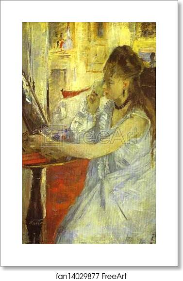 Free art print of Young Woman Powdering Herself by Berthe Morisot Free art print of Young Woman Powdering Herself by Berthe Morisot