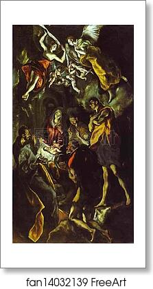 Free art print of The Adoration of the Shepherds by El Greco Free art print of The Adoration of the Shepherds by El Greco