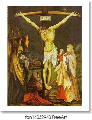 Free art print of The Small Crucifixion by Matthias Grünewald