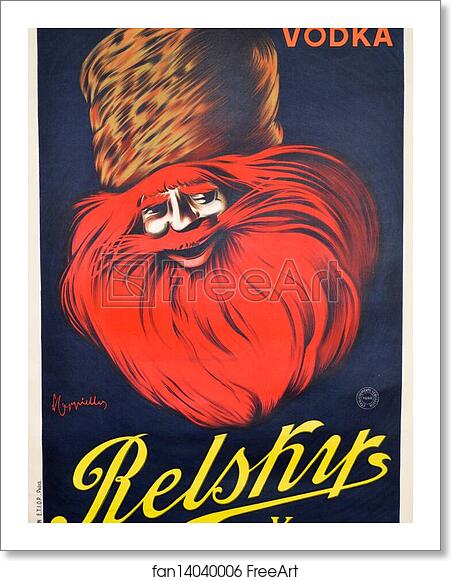 Free art print of Vodka Relsky by Leonetto Cappiello Free art print of Vodka Relsky by Leonetto Cappiello