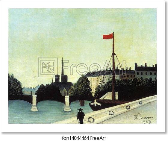Free art print of View from the Quai Henri IV by Henri Rousseau Free art print of View from the Quai Henri IV by Henri Rousseau
