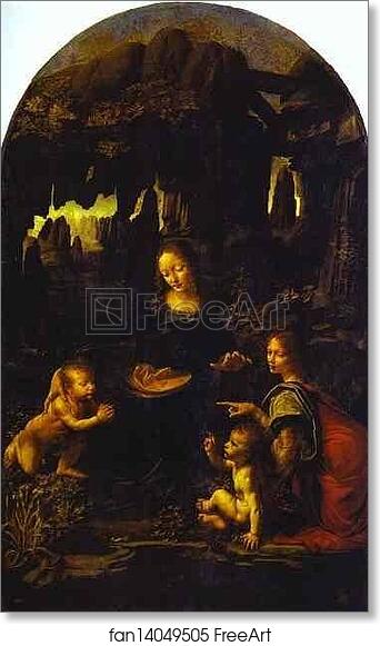 Free art print of Madonna of the Rocks by Leonardo Da Vinci