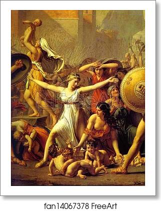 Free art print of The Intervention of the Sabine Women. Detail by Jacques-Louis David