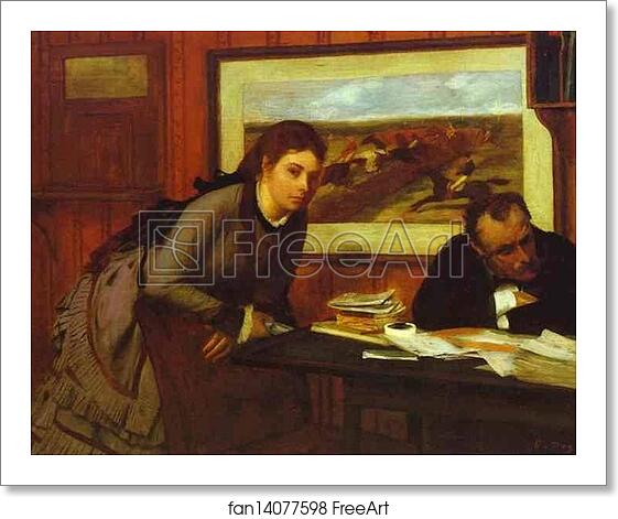 Free art print of Bad Mood by Edgar Degas Free art print of Bad Mood by Edgar Degas