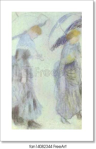 Free art print of Two Women with Umbrellas by Pierre-Auguste Renoir Free art print of Two Women with Umbrellas by Pierre-Auguste Renoir