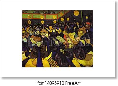 Free art print of The Dance Hall at Arles by Vincent Van Gogh