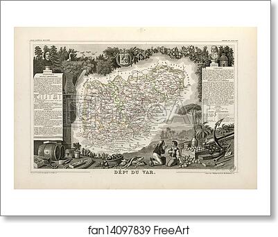 Free art print of Dépt. du Var (région du sud) by Victor Jules Levasseur Free art print of Dépt. du Var (région du sud) by Victor Jules Levasseur
