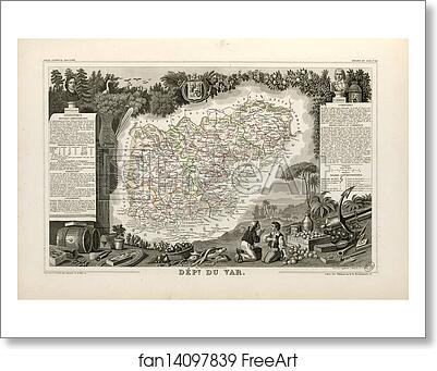 Free art print of Dépt. du Var (région du sud) by Victor Jules Levasseur Free art print of Dépt. du Var (région du sud) by Victor Jules Levasseur
